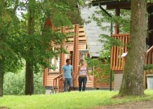 Kielder Water Lodges outside