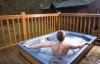 border forest lodges hot tub