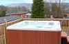 troutbeck log cabin hot tub