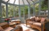 Magnolia Camelias lodge Devon conservatory