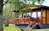 couple enjoying conifer lodges